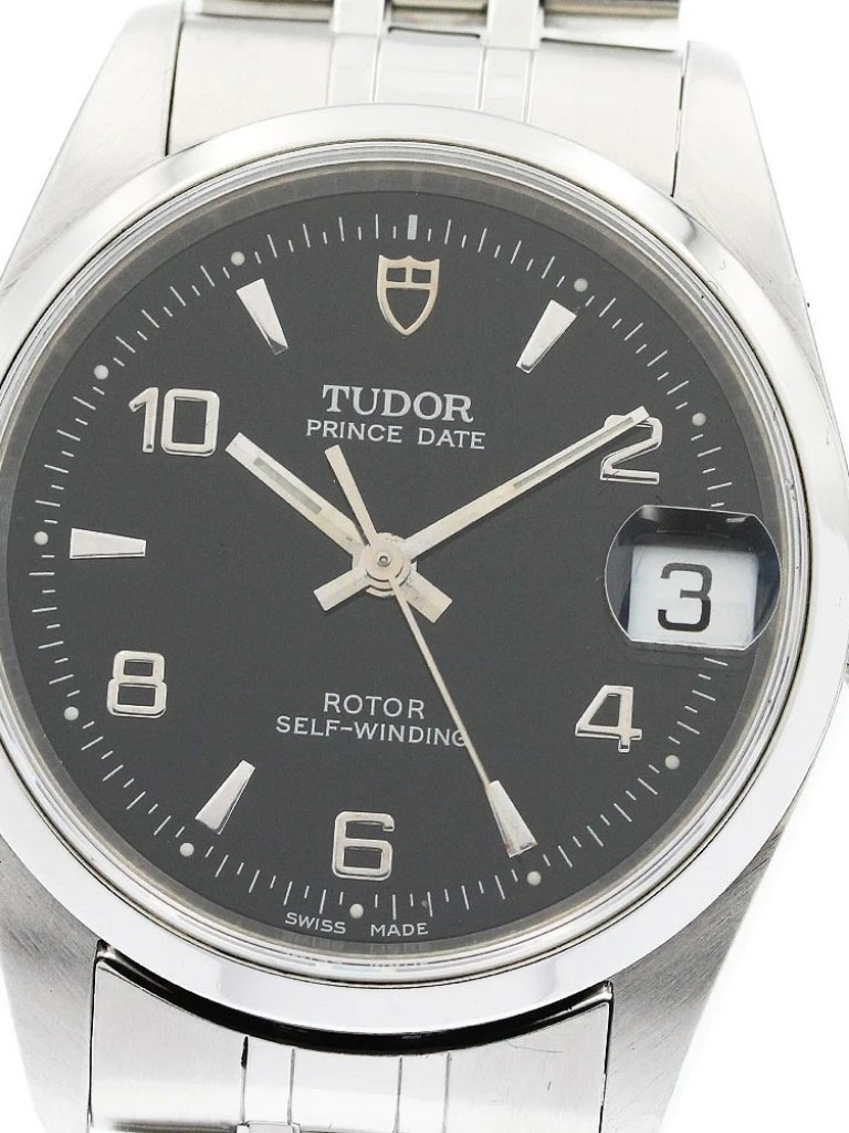 Tudor Prince Date 72000 Black Dial Automatic Boys Watch949762